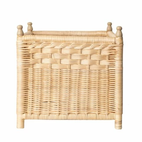 The Enchanted Home - Wicker Box Planter Medium 30x30cm 1 The Enchanted Home - Wicker Box Planter Medium 30x30cm