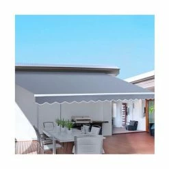 CoolShade - Instahut 4M X 3M Outdoor Folding Arm Pegru