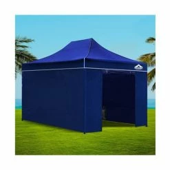 CoolShade - Instahut Gazebo Pop Up 3x4.5m Blue