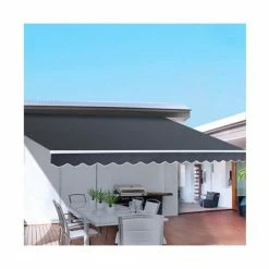 CoolShade - Instahut Retractable Outdoor Arm 4 X 3MGrey