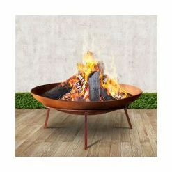 Fotya - Rustic Fire Pit Charcoal Iron Outdoor 60cm