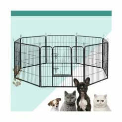Pawfection - I.Pet 8 Panel Pet Dog Play Pen 80x80cm