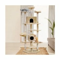 Pawfection - I.Pet Cat Tree Tower Condo House Beige 203cm