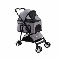 Pawfection - I.Pet Pet Stroller Dog Carrier 3 IN 1 Grey