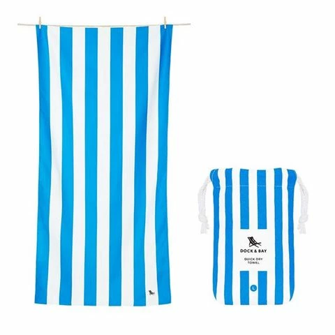Dock & Bay - Beach Towel Cabana Collection L Bondi Blue 1 Dock & Bay - Beach Towel Cabana Collection L Bondi Blue