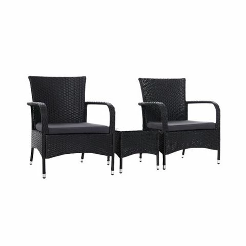 Exterieur Outdoor - Outdoor Furniture Patio Set 3PCS 1 Exterieur Outdoor - Outdoor Furniture Patio Set 3PCS