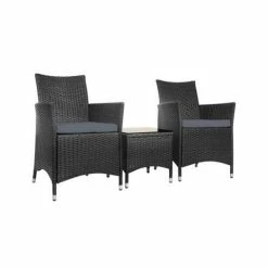 Exterieur Outdoor - Gardeon 3pc Outdoor Furniture Set Black