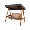 Exterieur Outdoor - Gardeon Wooden Swing Chair 3 Seater