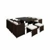 Exterieur Outdoor - Gardeon Outdoor Dining Set Brown 11pc