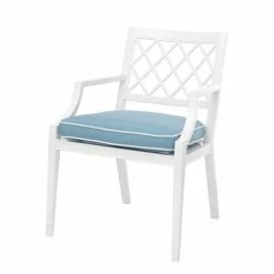 Vandenberg - Dining Chair Paladium With Arm Outdoor White