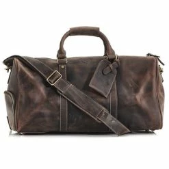 The MVP - Heritage Brown Leather Sports Duffle