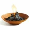 Flaming Coals - Modern Lowline Round Rustic Firepit 80cm