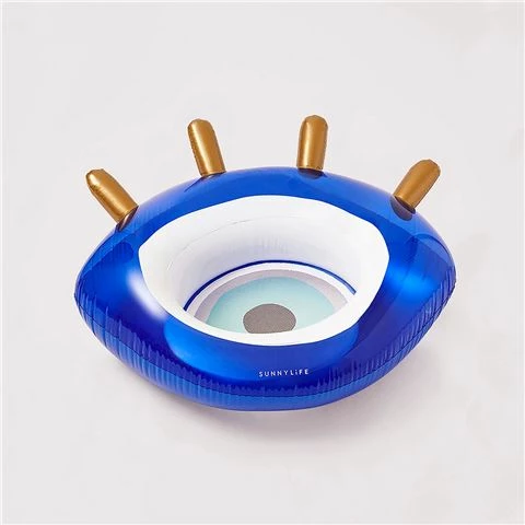 SunnyLife - Luxe Pool Ring Greek Eye Blue 1 SunnyLife - Luxe Pool Ring Greek Eye Blue
