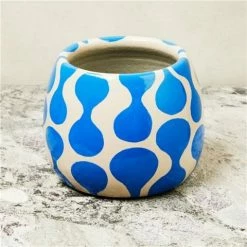 Jones & Co - Playa Drop Blue Planter
