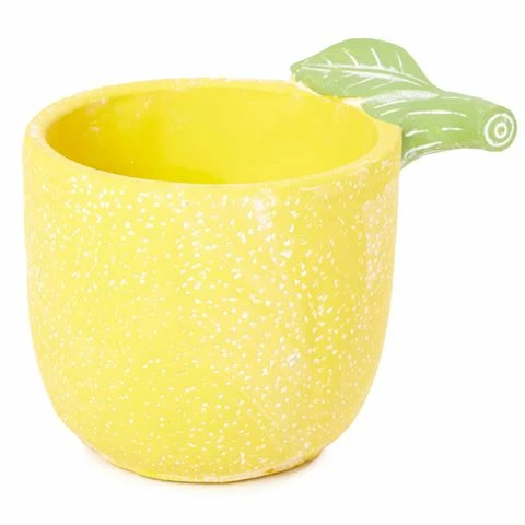 Coastal Home - Limetta Lemon Pot Yellow 18.5x14.3x14cm 1 Coastal Home - Limetta Lemon Pot Yellow 18.5x14.3x14cm