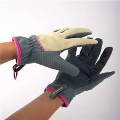 Treadstone - Stretch Fit Garden Glove Medium Pink & Grey