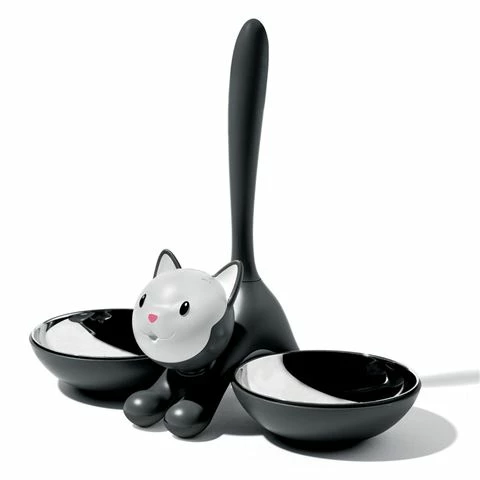 Alessi - Tigrito Cat Bowl Black 1 Alessi - Tigrito Cat Bowl Black