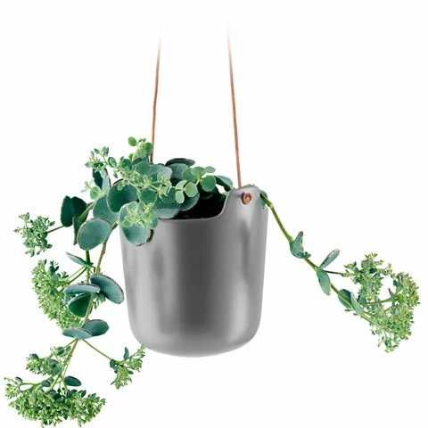 Eva Solo - Self-Watering Hanging Pot Stoneware Grey 15cm 1 Eva Solo - Self-Watering Hanging Pot Stoneware Grey 15cm