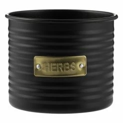 Typhoon - Otto Herb Planter Black 9x11cm