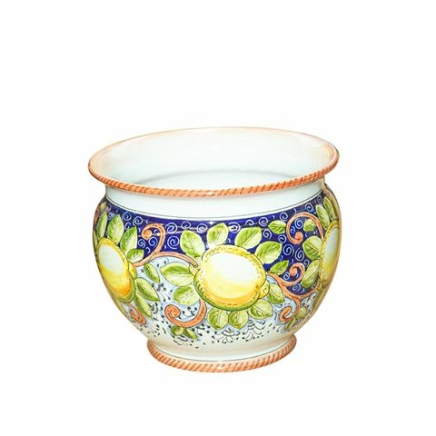Ficola - Cache Pot Limoni Toscani 30cm 1 Ficola - Cache Pot Limoni Toscani 30cm